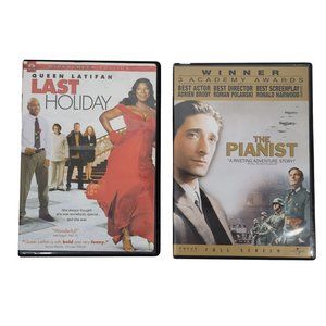 Queen Latifah Last Holiday The Pianist Adrien Brody DVD Movies Lot Of 2